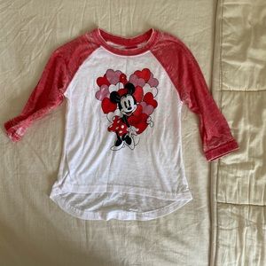 Girls Minnie/Mickey tee size xs 4/5